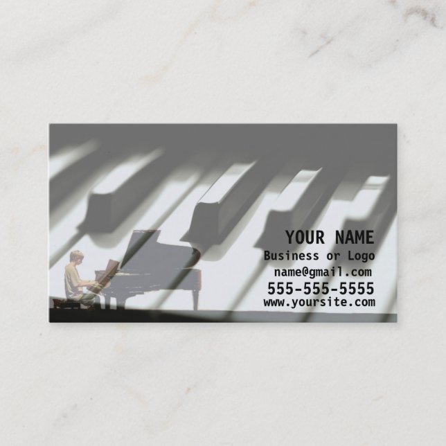 Tarjeta De Visita Música a mis oídos (Anverso)