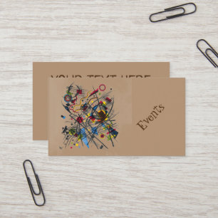 Tarjeta De Visita Música colorida abstracta