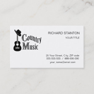 Tarjeta De Visita Música country