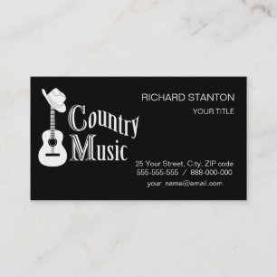 Tarjeta De Visita Música country