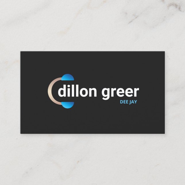 Tarjeta De Visita Música de audífonos DJ (Anverso)