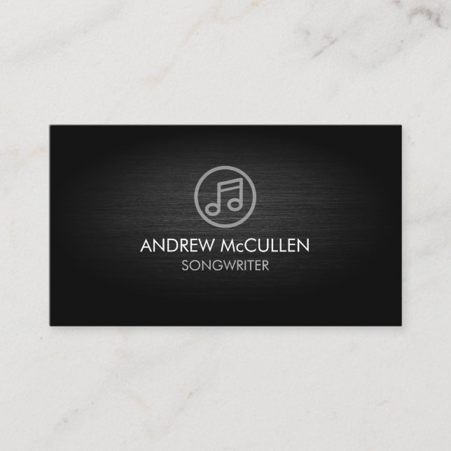 Tarjeta De Visita Música de compositor (Anverso)