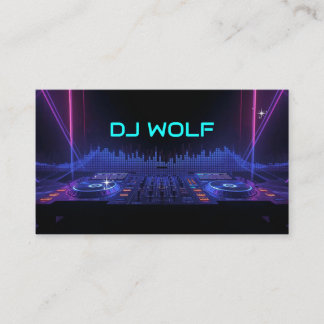 Tarjeta De Visita Música de DJ Profesional