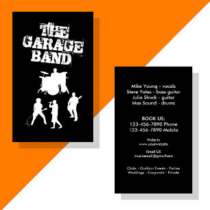 Tarjeta De Visita Música de Garage Band