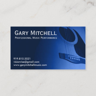 Tarjeta De Visita Música de Gary Mitchell