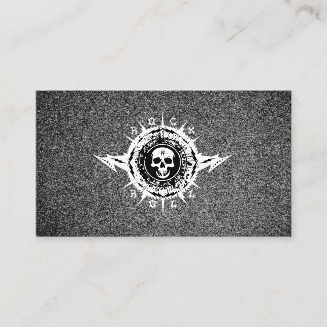 Tarjeta De Visita Música de la industria de la música Guitarra Clase (Anverso)