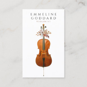 Tarjeta De Visita Música de violonchelo Músico Profesor