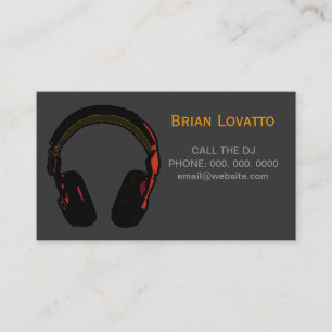 Tarjeta De Visita música electrónica personalizada dj