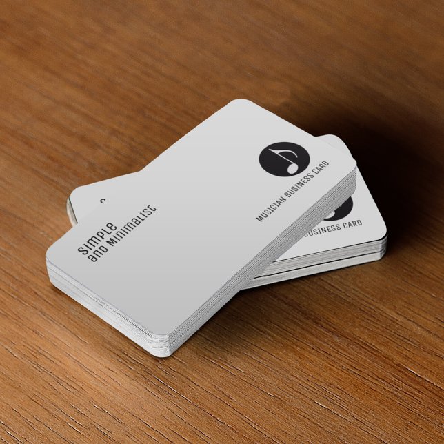 Tarjeta De Visita Música elegante y minimalista (Subido por el creador)