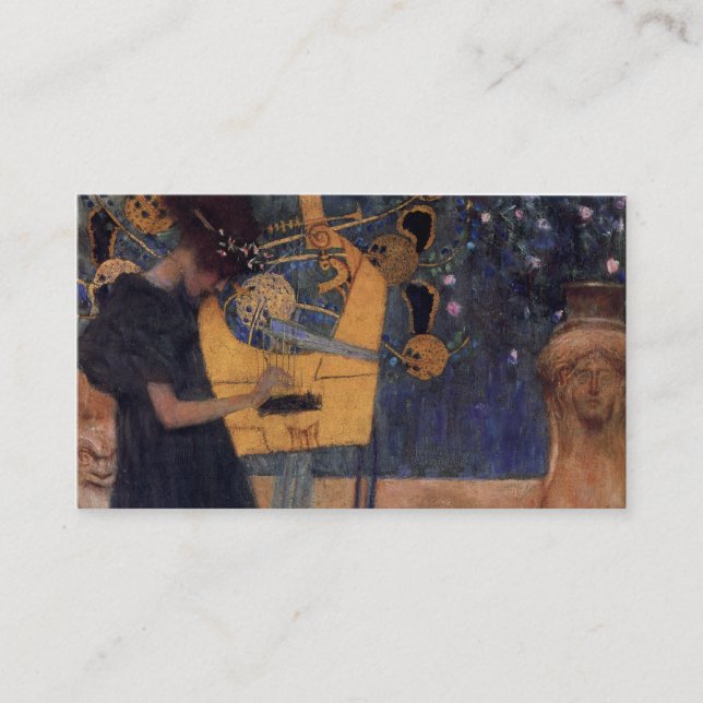Tarjeta De Visita Música: Gustav Klimt (Anverso)