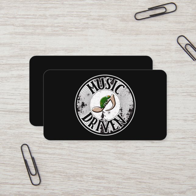 Tarjeta De Visita Música impulsada  (Anverso/Reverso In Situ)