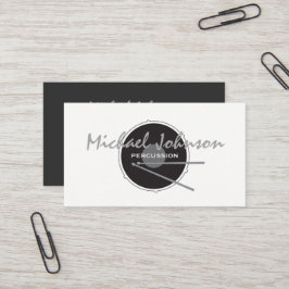 Tarjeta De Visita Música Minimalista de Percusión