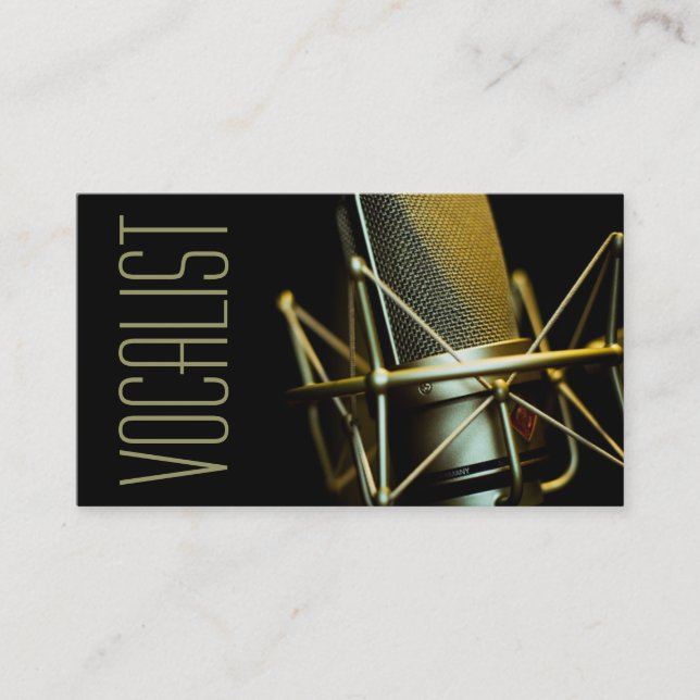 Tarjeta De Visita Música, música, magia de las lecciones (Anverso)