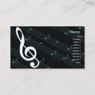 Tarjeta De Visita Música - Negocios