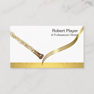 Tarjeta De Visita Música Oboist Oboe Oboe Oboe