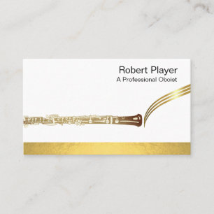 Tarjeta De Visita Música Oboist Oboe Oboe Oboe