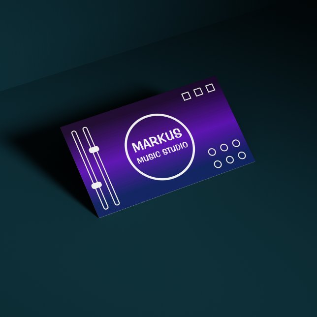 Tarjeta De Visita Música profesional de cantante de DJ Songwriter (Subido por el creador)