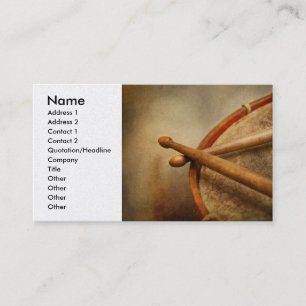 Tarjeta De Visita Música - Tambor - Cadencia