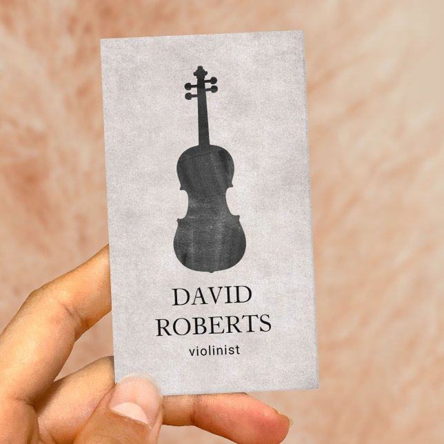 Tarjeta De Visita Música violinista violinista de profesor de música (Subido por el creador)
