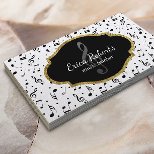 Tarjeta De Visita Musical vocal del cantante del coche del profesor