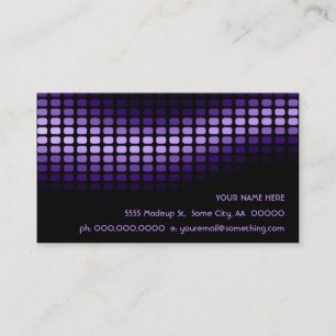 Tarjeta De Visita musicmeterz. púrpura