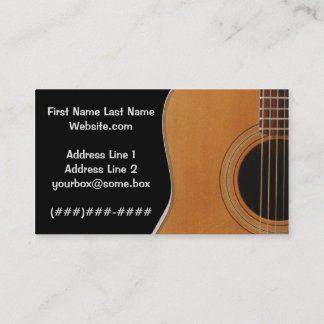 Tarjeta De Visita Músico