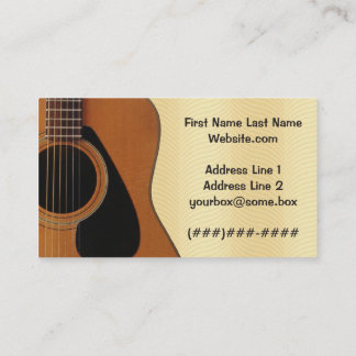 Tarjeta De Visita Músico