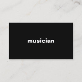 Tarjeta De Visita Músico