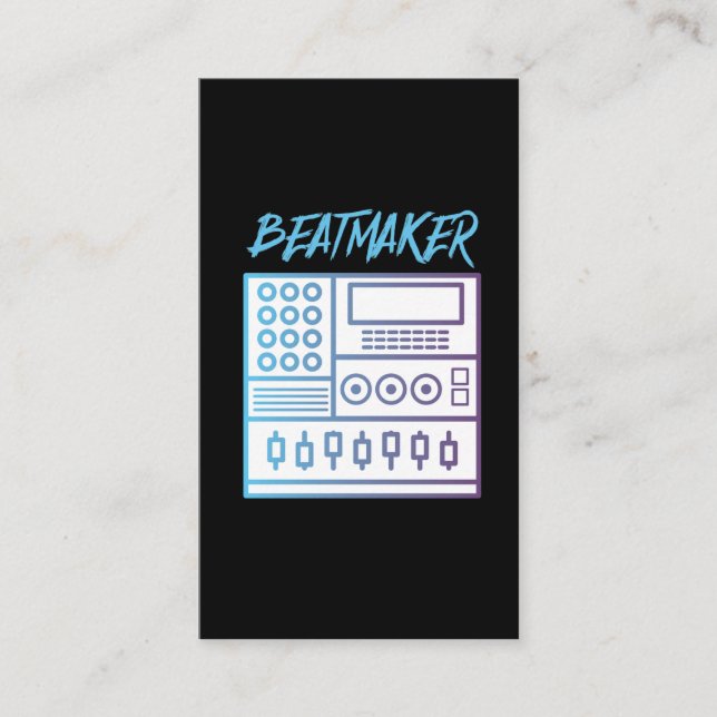 Tarjeta De Visita Músico de DJ de Bass Lover (Anverso)