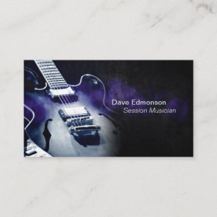 Tarjeta De Visita Músico de guitarra