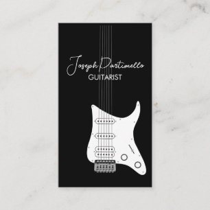 Tarjeta De Visita Músico de guitarra guitarista