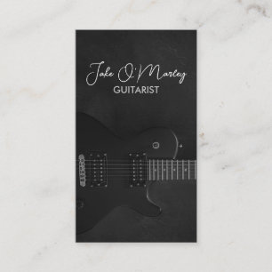Tarjeta De Visita Músico de guitarra guitarista