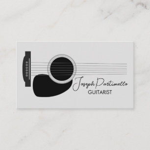 Tarjeta De Visita Músico de guitarra guitarista
