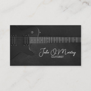 Tarjeta De Visita Músico de guitarra guitarista