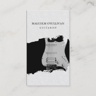 Tarjeta De Visita Músico de guitarra guitarista