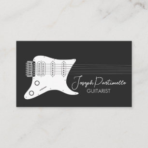Tarjeta De Visita Músico de guitarra guitarista