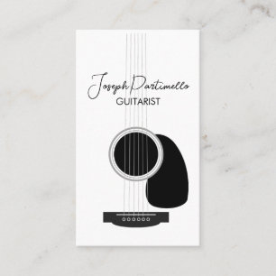 Tarjeta De Visita Músico de guitarra guitarista