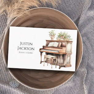 Tarjeta De Visita Músico de Piano Music Teacher