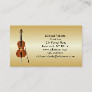 Tarjeta De Visita Músico de violonchelo