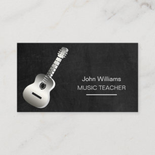 Tarjeta De Visita Músico DJ DJ de guitarra Music Teacher