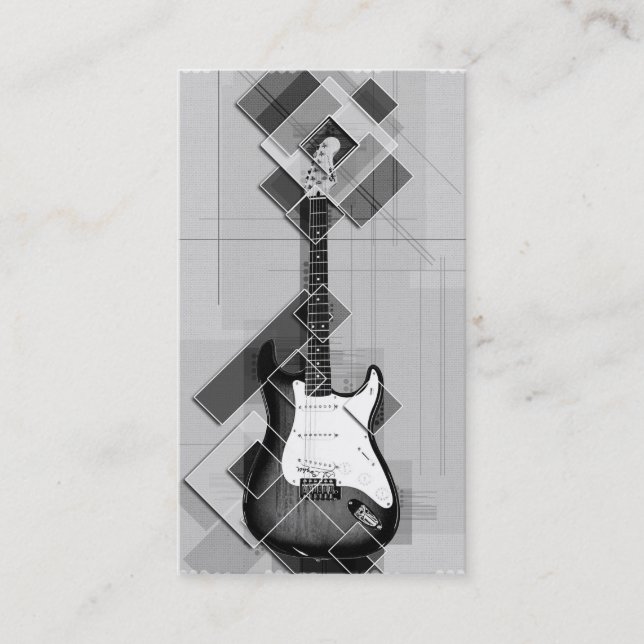 Tarjeta De Visita Músico elegante (Anverso)