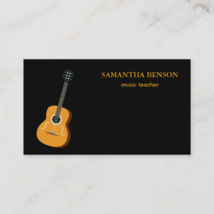 Tarjeta De Visita Músico elegante