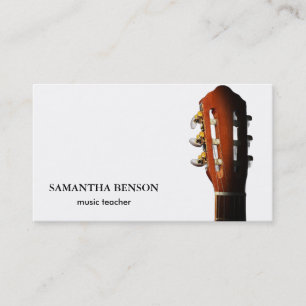 Tarjeta De Visita Músico Elegante