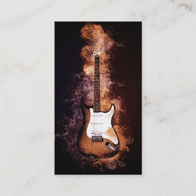 Tarjeta De Visita Músico elegante (Anverso)