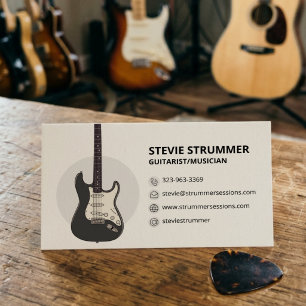 Tarjeta De Visita Músico Guitarrista
