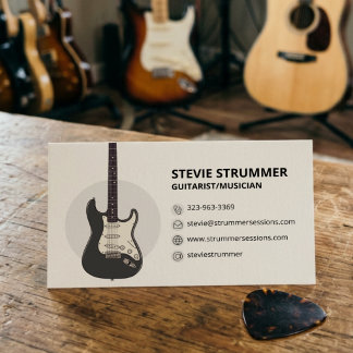 Tarjeta De Visita Músico Guitarrista