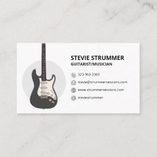 Tarjeta De Visita Músico Guitarrista
