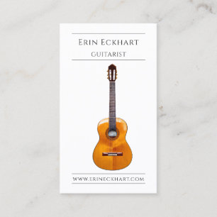 Tarjeta De Visita Músico Guitarrista Moderno 