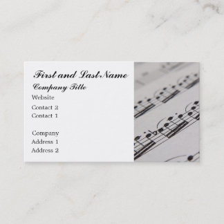 Tarjeta De Visita Músico profesional