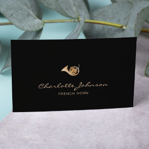 Tarjeta De Visita Músico profesional del Cuerno de África y Negro